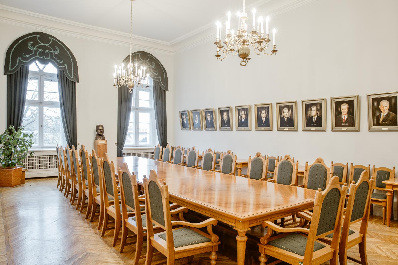 Rektorāta sēžu zāle. Foto: Baltic Picture