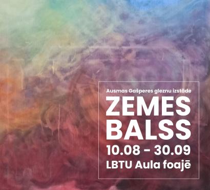 Jelgavas pilī apskatāma Ausmas Gašperes mākslas darbu izstāde "Zemes balss"